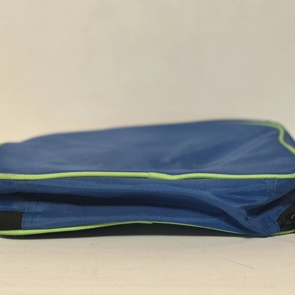 Nike Insulated Soft Sided Tote Bag Lunch Box Blue & Green Swoosh Compactable - Picture 5 of 5
